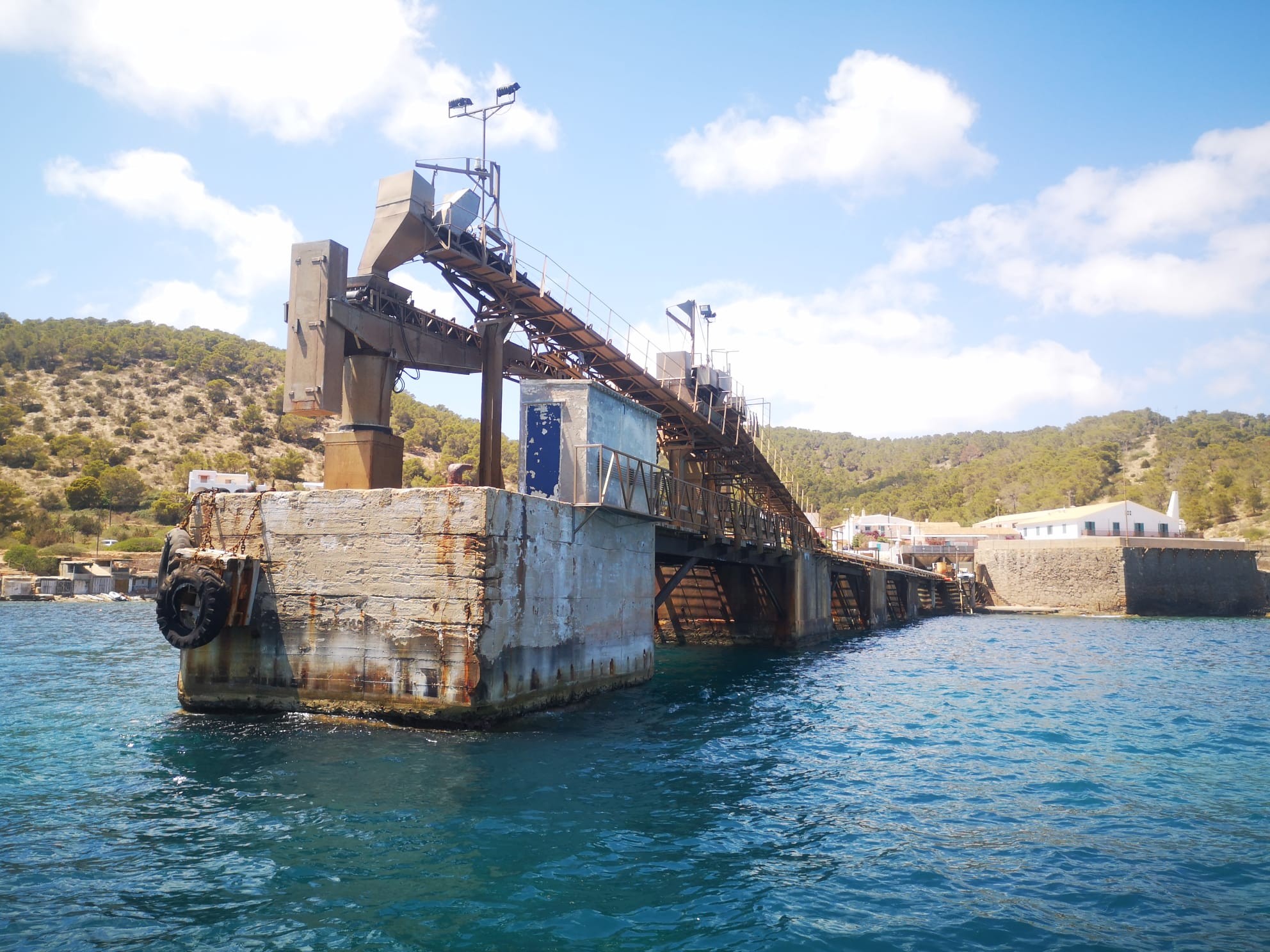 Old saltworks structure seen from the water