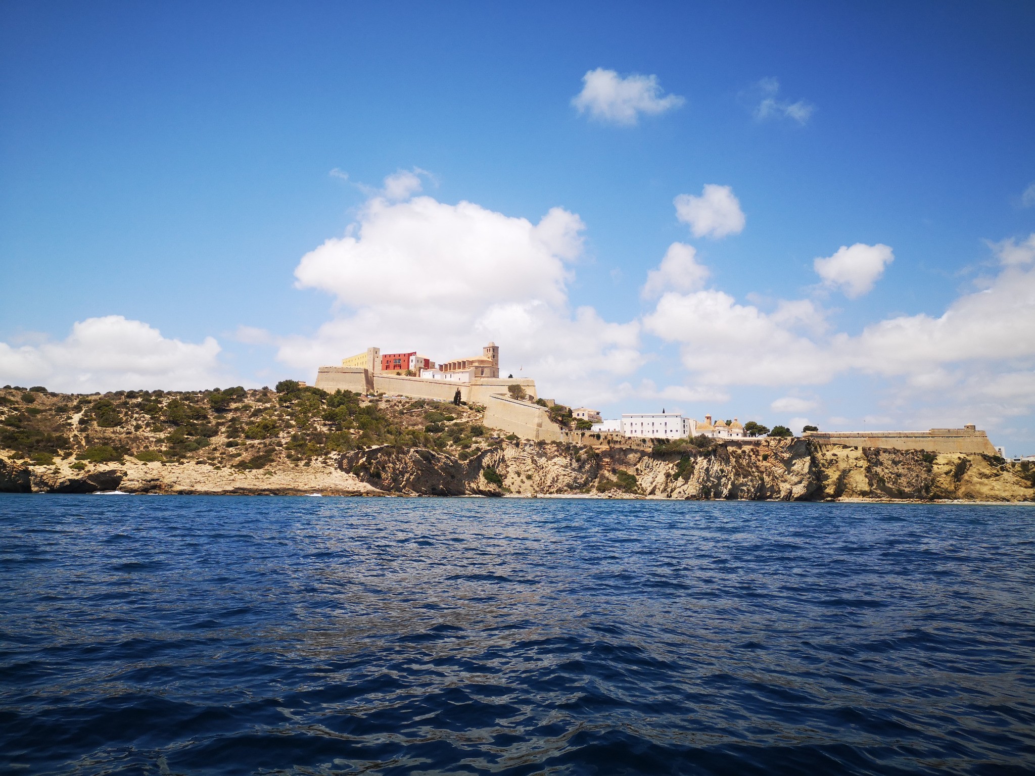 Ibiza town seen from the sea