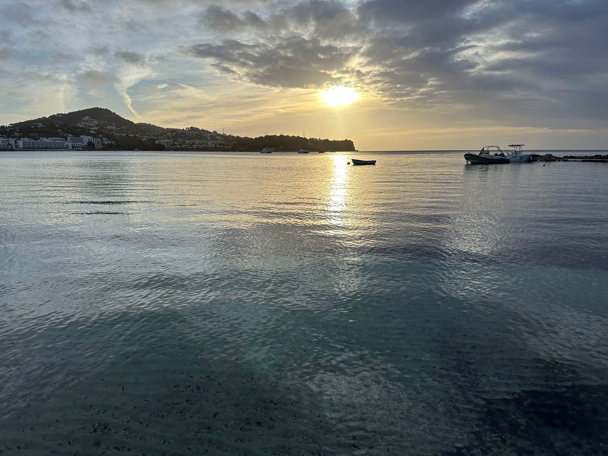 Transparent waters next to a rocky coast